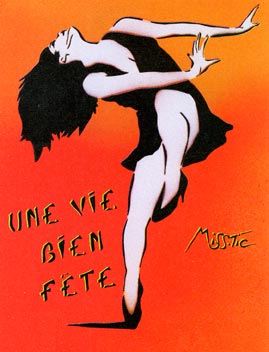 Affiche de Miss.Tic pour la Fête de l'Huma en septembre 1999.  JPEG - 20 ko
