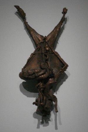 Louise Bourgeois, sculpture en bronze d'un lapin écorché.  JPEG - 20.7 ko