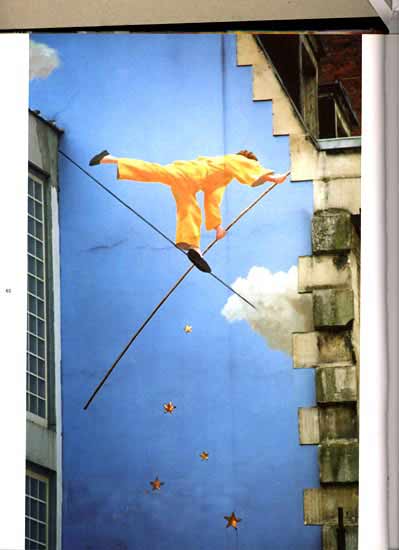 Mur peint au n° 10 rue des Islettes, 75018 - Paris.  JPEG - 19.5 ko