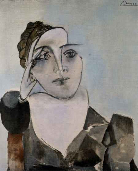 Peinture à l'huile de Pablo Picasso (vers 1936).  JPEG - 62.4 ko